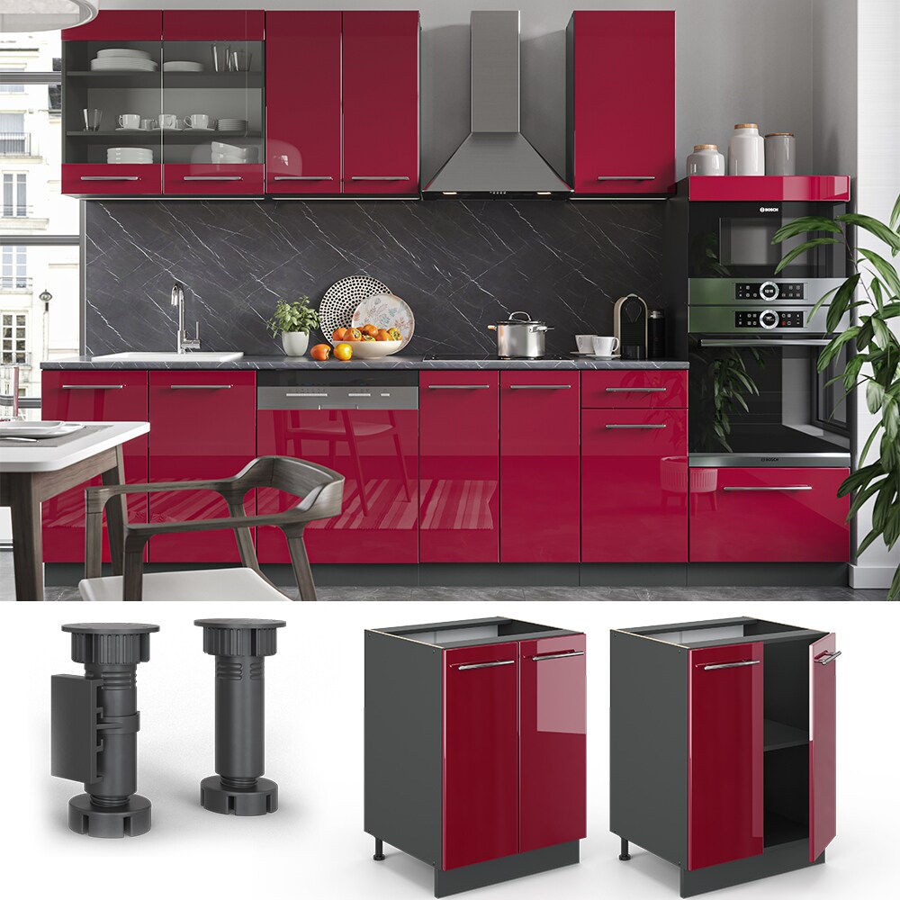 VICCO Unterschrank 60 cm Küchenschrank Hängeschrank Küchenzeile Fame-Line