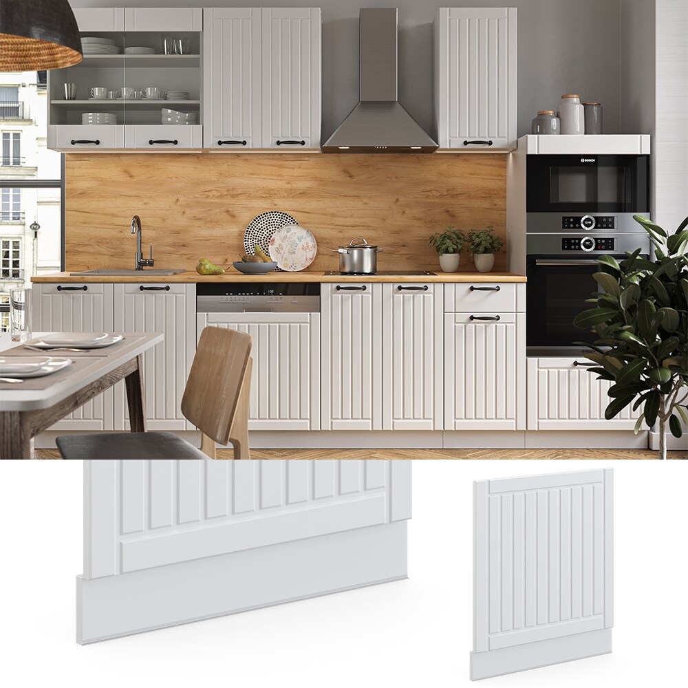 Vicco Geschirrsp&uuml;lerblende 60 cm FAME Line K&uuml;chenschrank K&uuml;chenzeile Landhaus Wei&szlig; - Bild 1