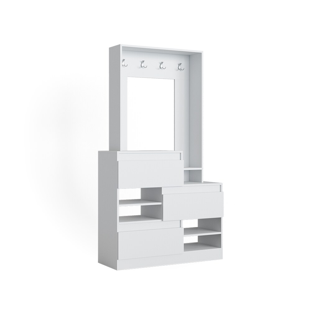 Flurgarderobe Schuhschrank Flurkommode Evia Flurm&ouml;bel Schuhregal Kommode Vicco - Bild 1