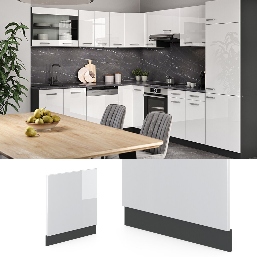 VICCO K&uuml;chenschrank Geschirrsp&uuml;lerblende 60 cm R-Line Anthrazit - Bild 1