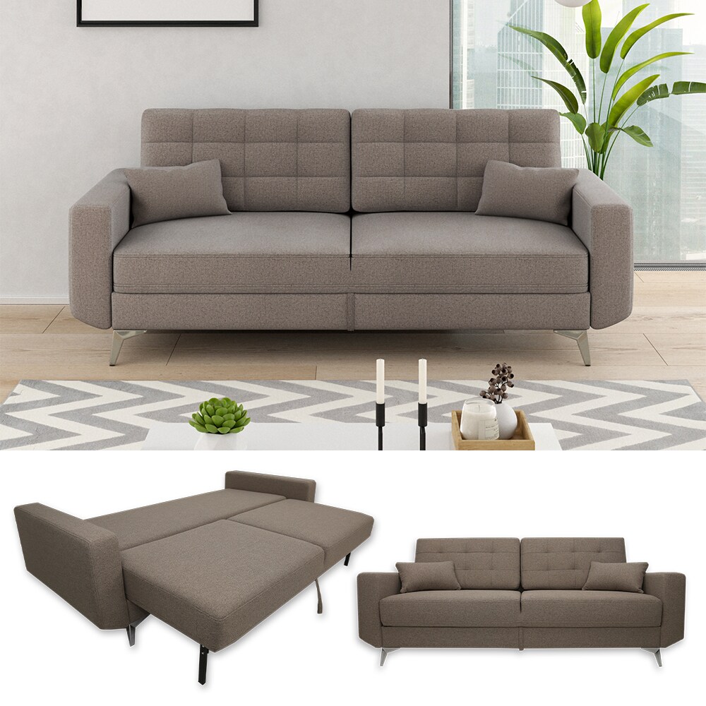 VitaliSpa Schlafsofa Schlafcouch Boxspringsofa York Schlaffunktion Bettkasten | 04251421964303