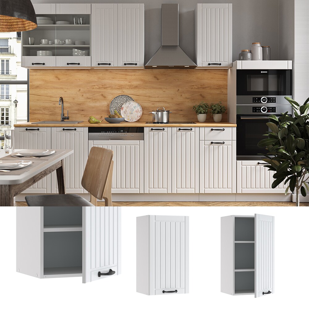 Vicco H&auml;ngeschrank 40 cm FAME Line K&uuml;chenschrank K&uuml;chenzeile Landhaus Wei&szlig; - Bild 1