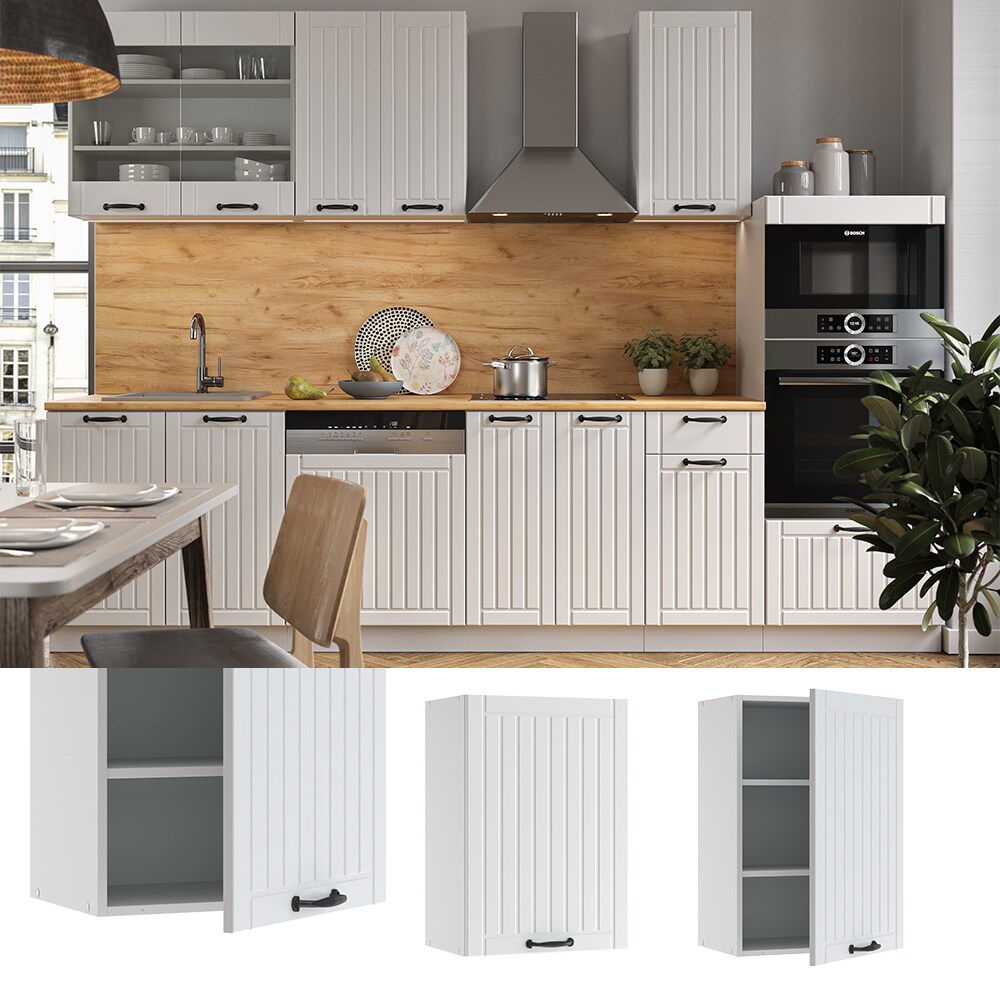 Vicco H&auml;ngeschrank 50 cm FAME Line K&uuml;chenschrank K&uuml;chenzeile Landhaus Wei&szlig; - Bild 1