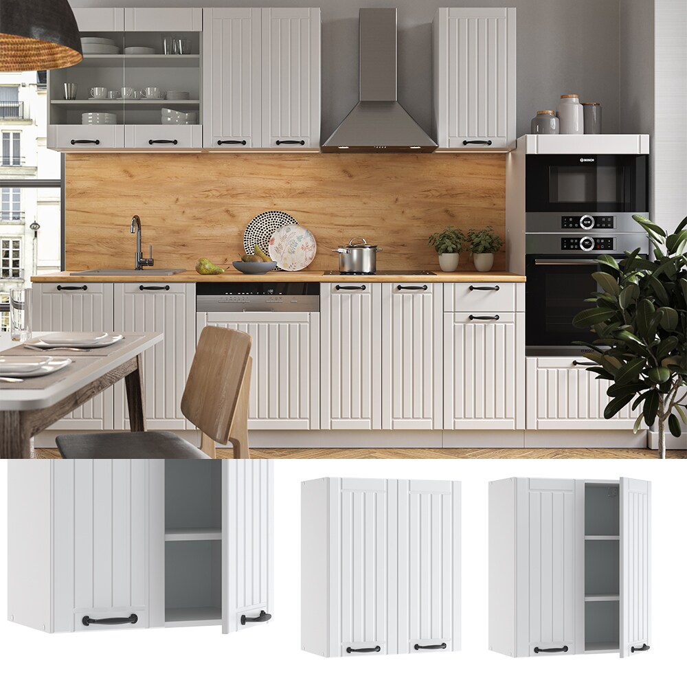 Vicco H&auml;ngeschrank 60 cm FAME Line K&uuml;chenschrank K&uuml;chenzeile Landhaus Wei&szlig; - Bild 1