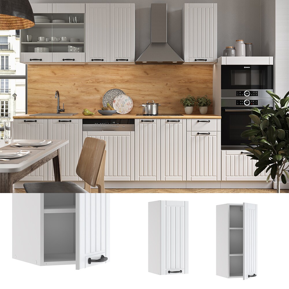 Vicco H&auml;ngeschrank 30 cm FAME Line K&uuml;chenschrank K&uuml;chenzeile Landhaus Wei&szlig; - Bild 1
