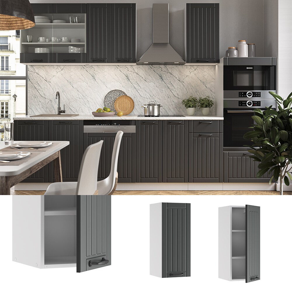 Vicco Hängeschrank 30 cm FAME Line Küchenschrank Küchenzeile Landhaus Anthrazit