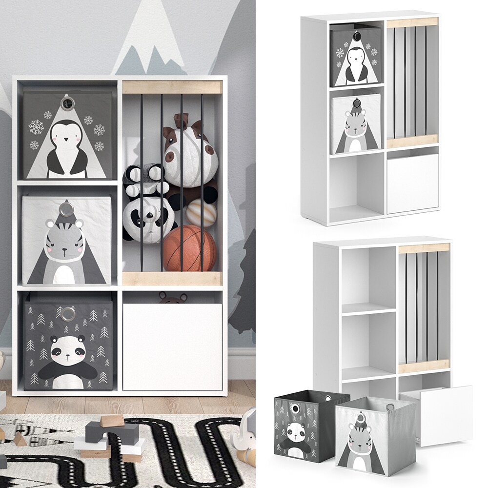 Vicco Kinderregal Spielzeugregal Spielzeugablage Luigi Weiß Faltbox Aufbewahrung | 04251421964662