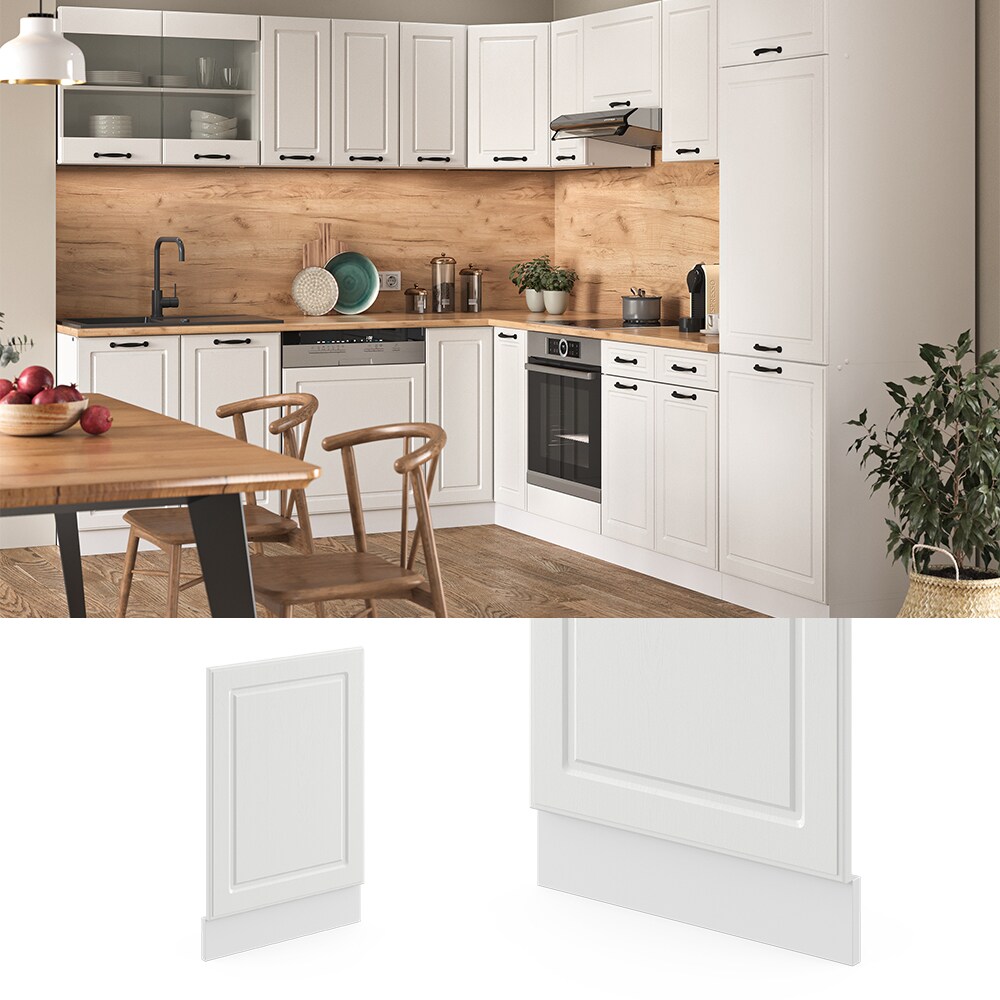 VICCO Geschirrsp&uuml;lerfront 45 cm Wei&szlig; K&uuml;chenschrank Blende K&uuml;chenzeile R-Line - Bild 1