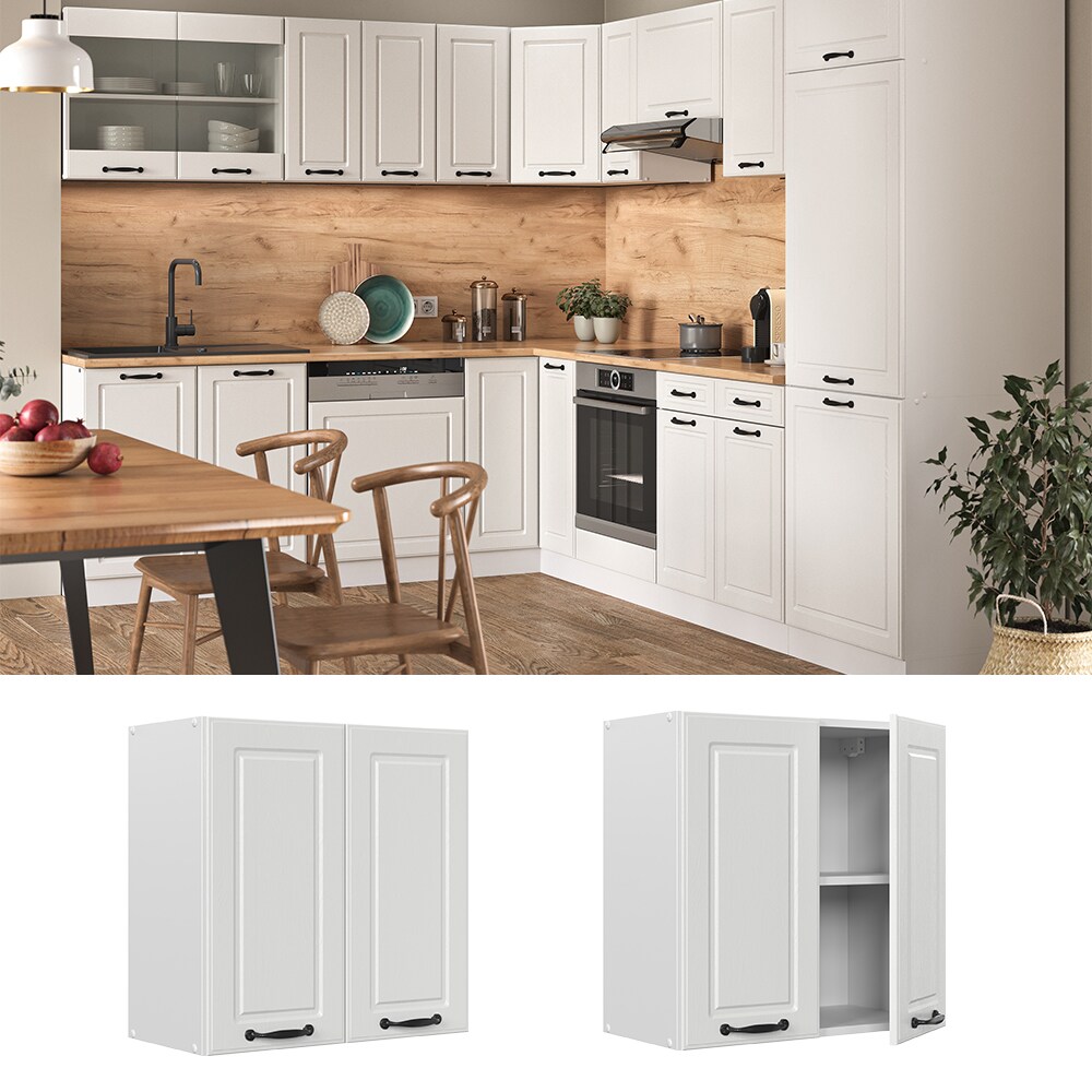 Vicco H&auml;ngeschrank 60 cm Wei&szlig; K&uuml;chenschrank H&auml;ngeschrank K&uuml;chenzeile R-Line - Bild 1