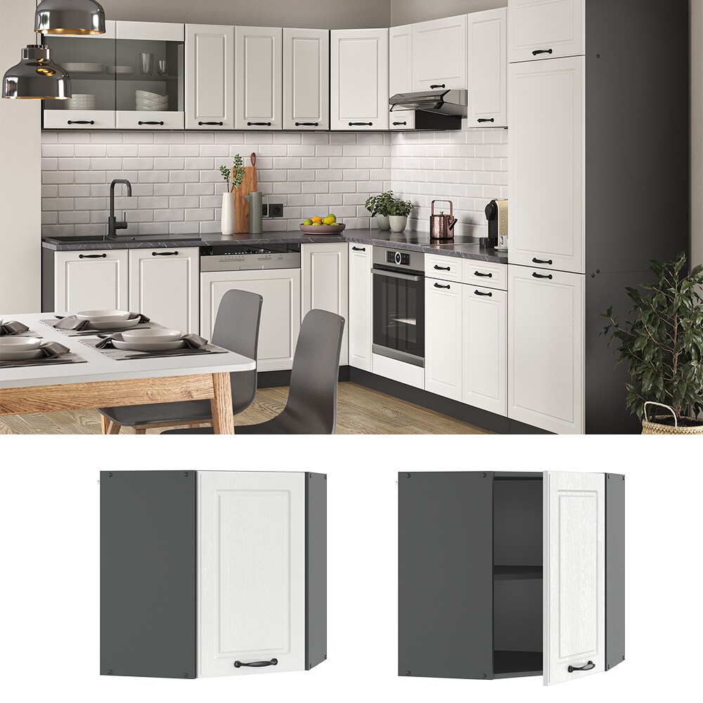 Vicco Eckh&auml;ngeschrank 57 cm Anthrazit K&uuml;chenschrank H&auml;ngeschrank K&uuml;chenzeile R-Line - Bild 1