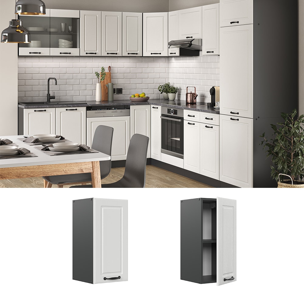 Vicco H&auml;ngeschrank 30 cm Anthrazit K&uuml;chenschrank H&auml;ngeschrank K&uuml;chenzeile R-Line - Bild 1