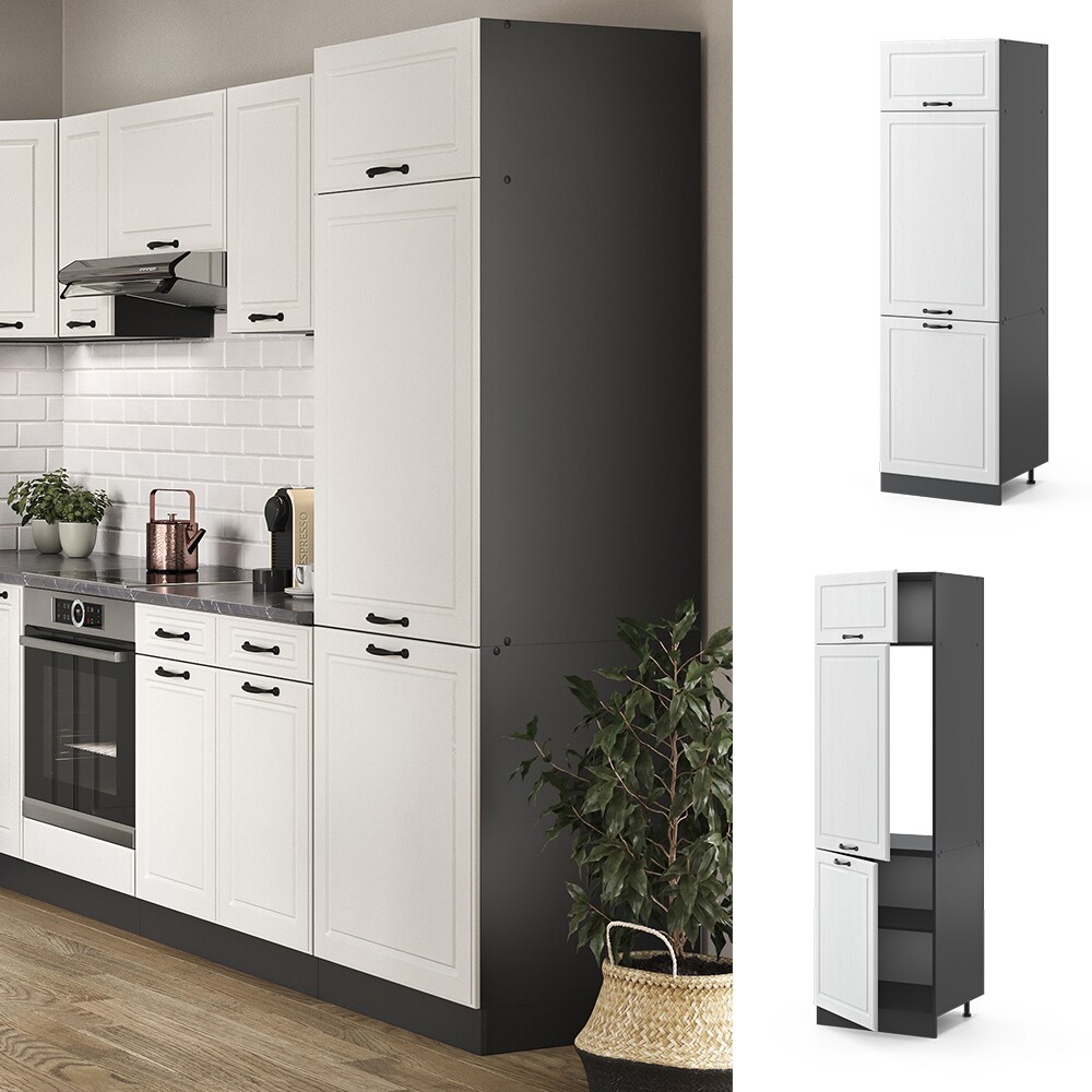 Vicco K&uuml;hlumbauschrank 60 cm Anthrazit K&uuml;chenschrank Unterschrank K&uuml;chenzeile R-Line - Bild 1