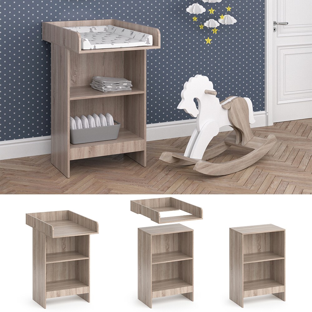 Vicco Wickeltisch Wickelkommode Wickelschrank Leo Wickelaufsatz Sonoma Ablage | 04066731029303