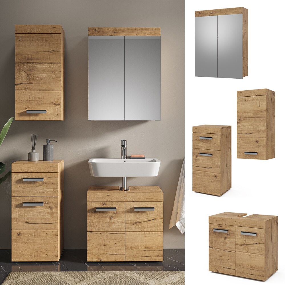 Vicco Badmöbel Set Badezimmermöbel Luna Spiegelschrank Unterschrank Hängeschrank | 04251421996953