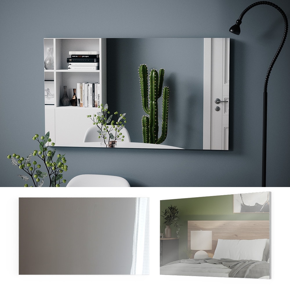 Vicco Spiegel Veronika 72,6 x 43 cm, Wei&szlig;, moderner Wandspiegel f&uuml;r alle R&auml;ume - Bild 1