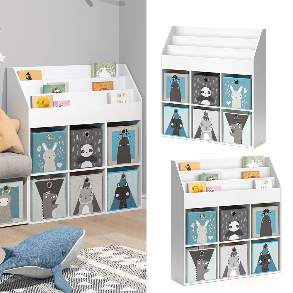Vicco Kinderregal B&uuml;cherregal Aufbewahrungsregal Luigi Spielzeugablage Faltbox - Bild 1