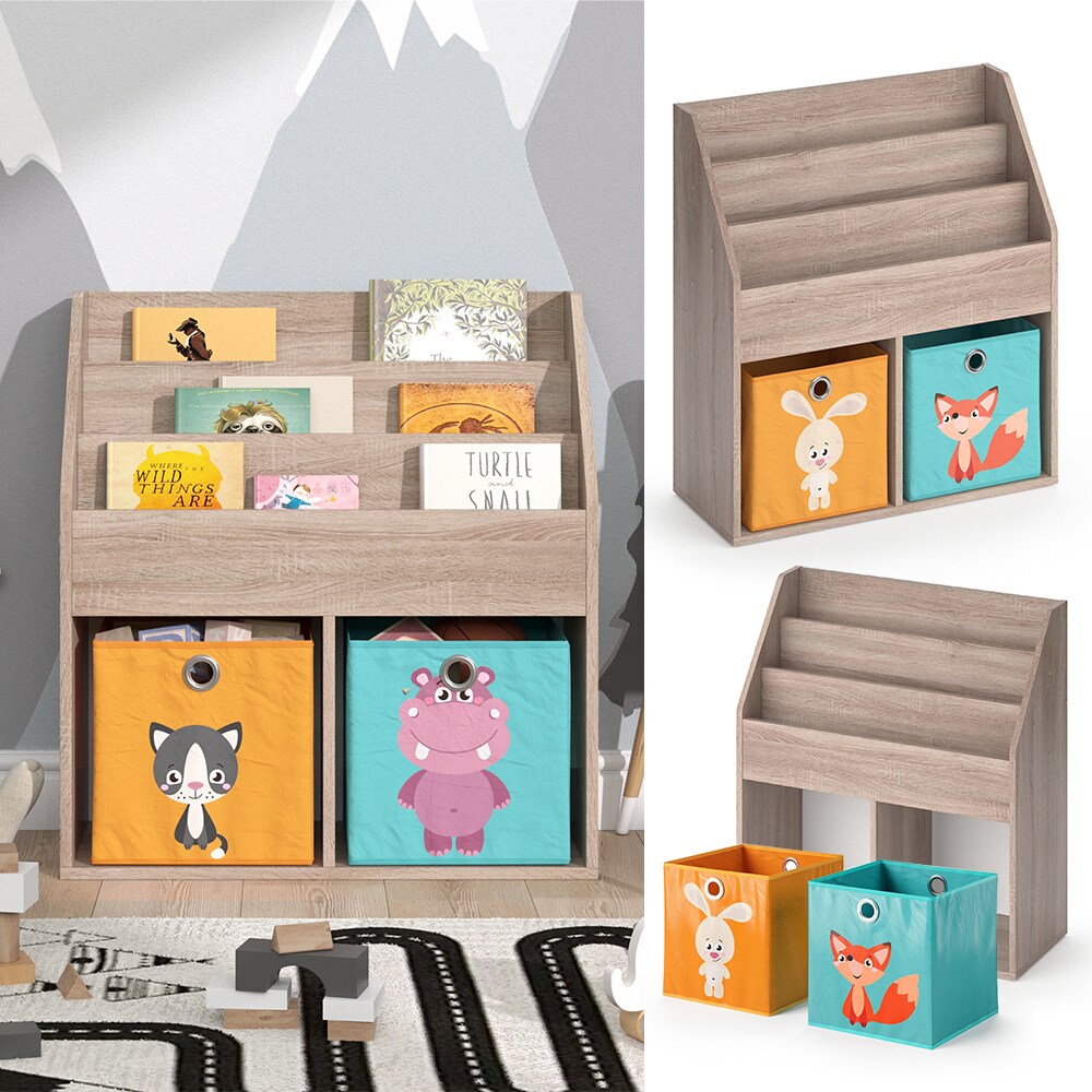 Vicco Kinderregal Bücherregal Aufbewahrungsregal Luigi Sonoma Ablage Faltbox