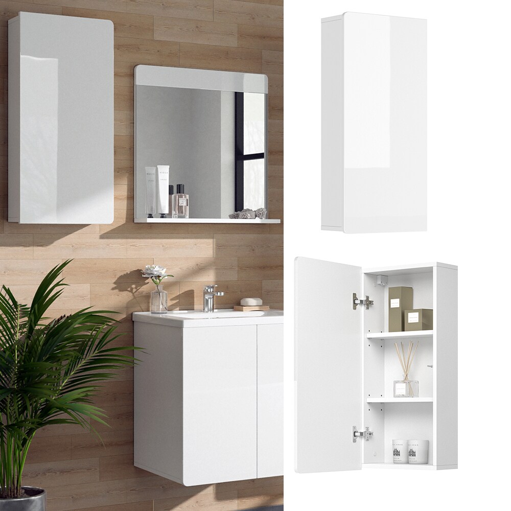 Vicco Hängeschrank Badschrank Badezimmerschrank Izan Weiß Badmöbel Fächer Ablage | 04066731044245