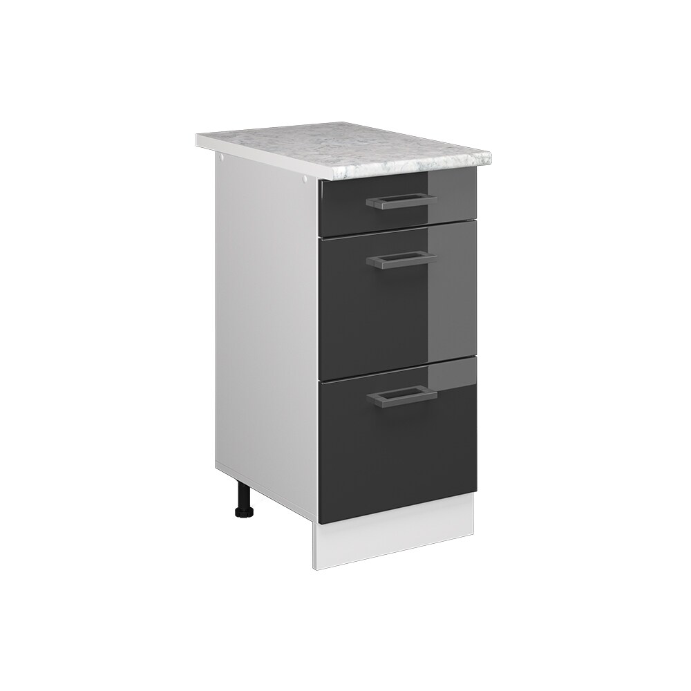 Vicco Schubladenunterschrank Küchenschrank Küchenzeile R-Line 40 cm Weiß Anthrazit Schublade