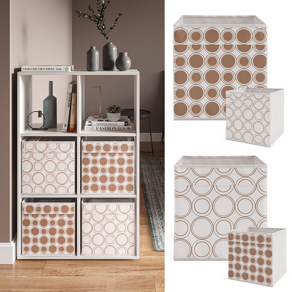 Vicco Raumteiler W&uuml;rfelregal Standregal Wei&szlig; Faltbox Wohnzimmer Regal 70x110 cm modern Ablage 6 F&auml;cher Dekoregal Ordnerregal Aufbewahrung - Bild 1