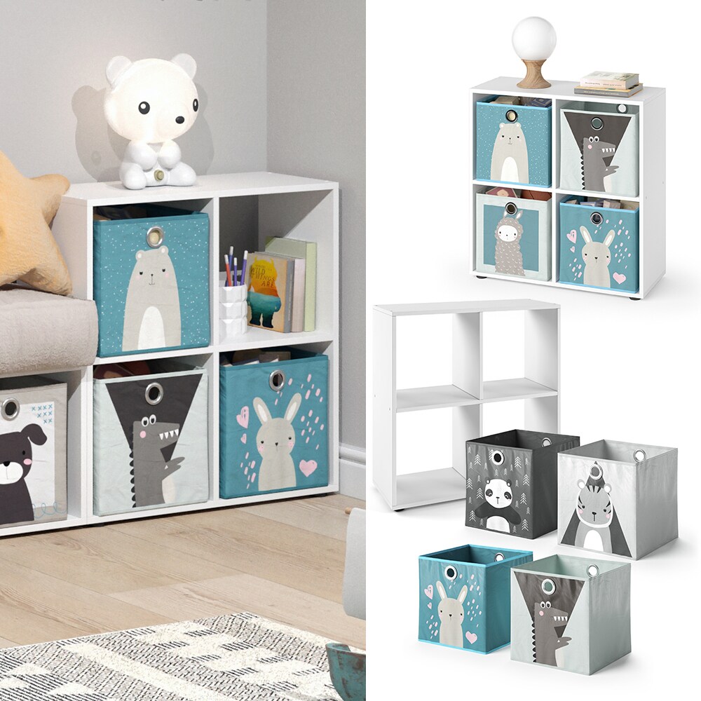 Vicco Kinderregal H&auml;ngeregal Spielzeugregal Luigi Wei&szlig; Dekoregal B&uuml;cherregal - Bild 1