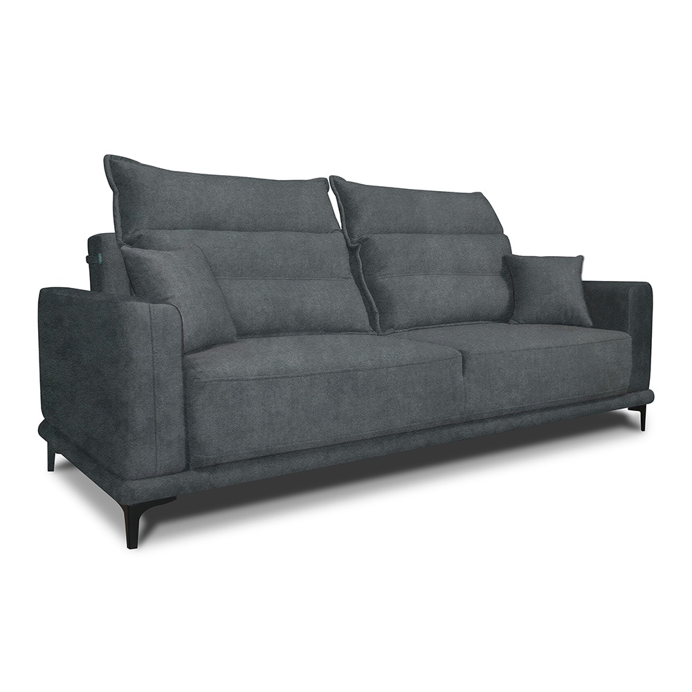 VitaliSpa Schlafsofa Gästesofa Boxspringsofa Caprioli Anthrazit Schlaffunktion 236x100 cm modern Wohnzimmer Sofa Wohnzimmercouch Loungesofa Schlafcouch Klappsofa Taschenfederkern 2-Sitzer online kaufen bei Netto