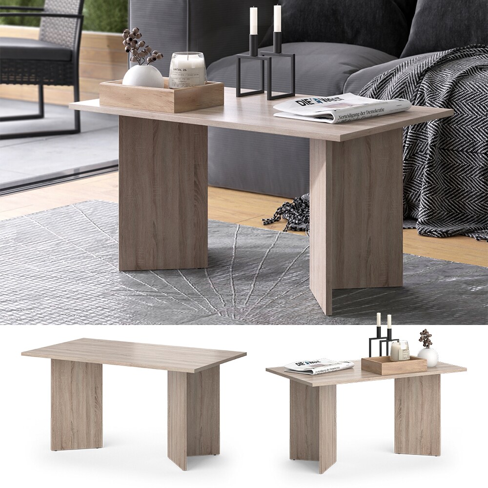 Vicco Couchtisch Meli 90x53x47cm sonoma, moderner Sofatisch f&uuml;r Ihr Wohnzimmer - Bild 1