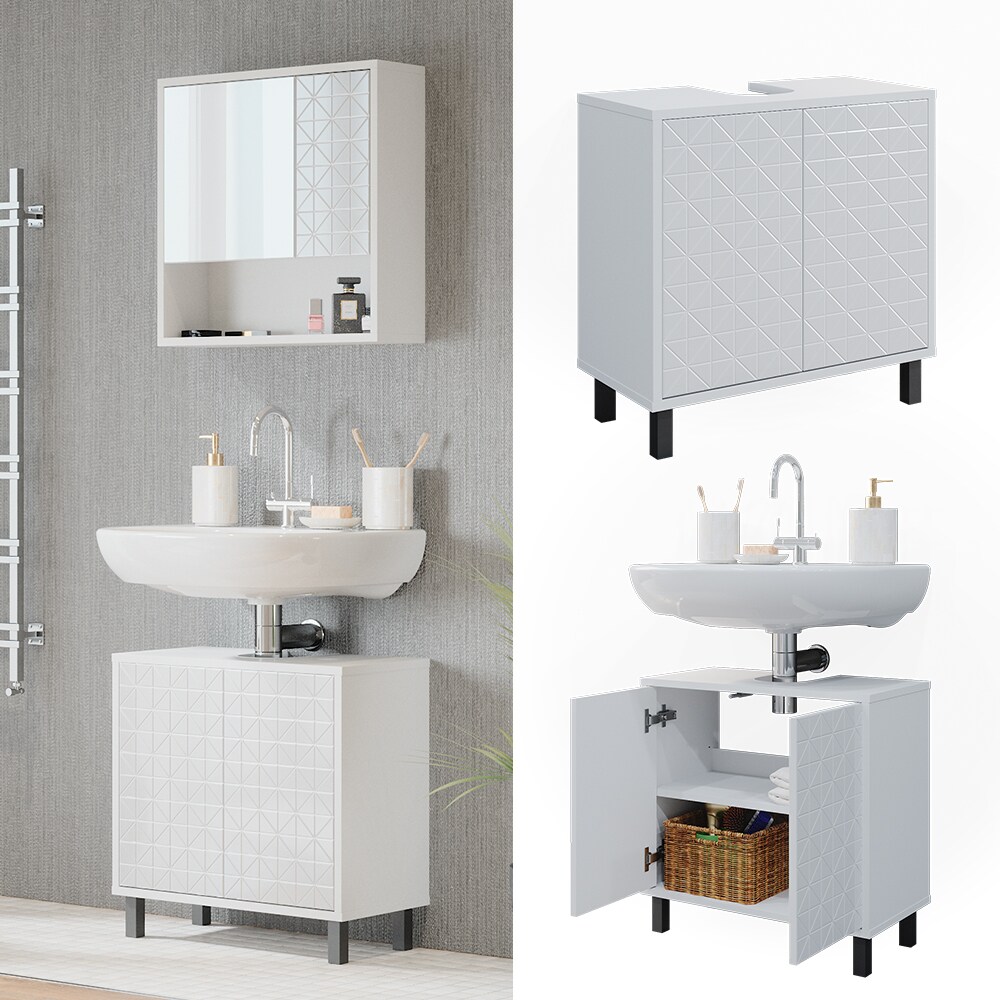 Vicco Waschtischunterschrank Agasta f&uuml;r Badezimmer, Unterschrank f&uuml;r Waschbecken - Bild 1
