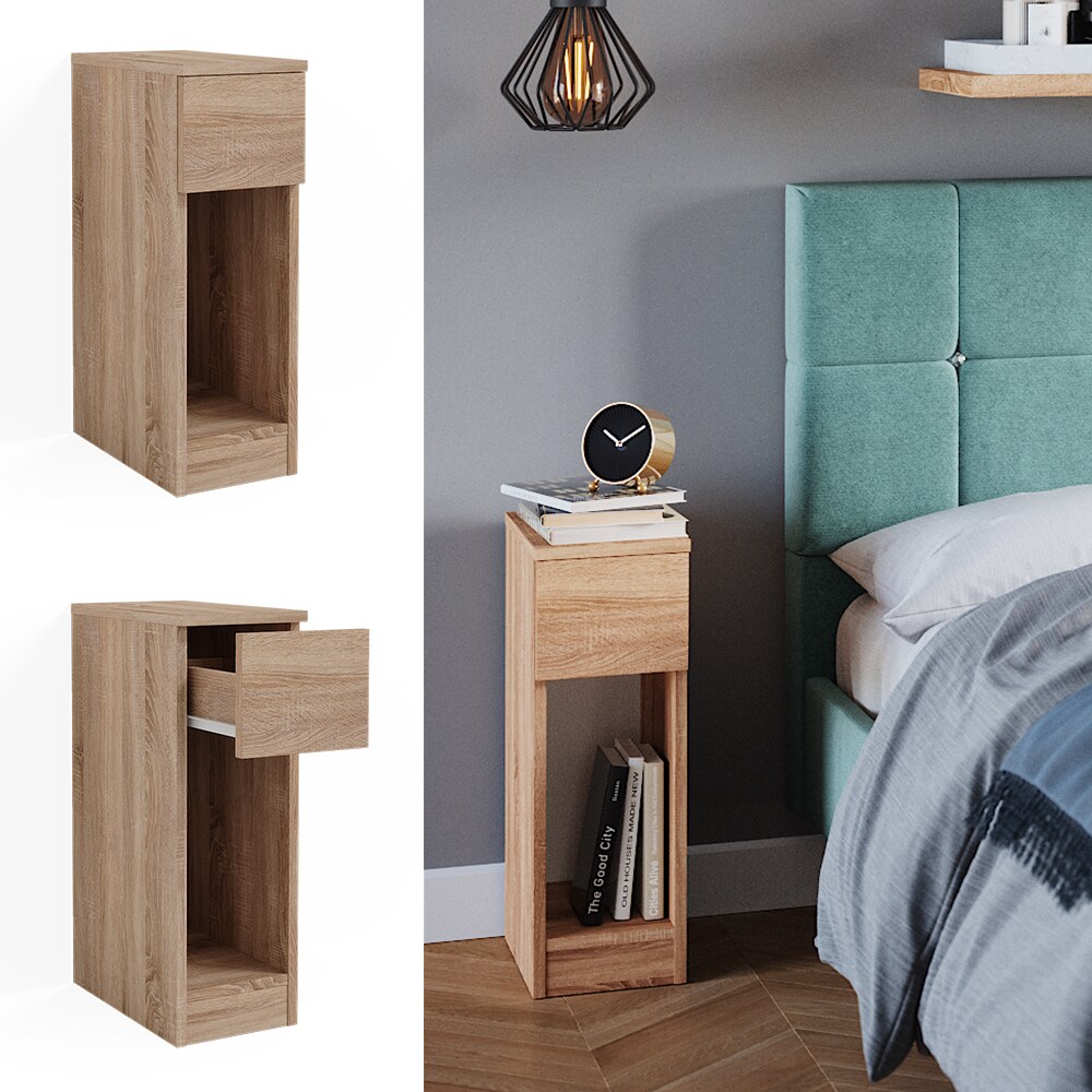 Vicco Nachttisch Enton sonoma, Schlafzimmerkommode 20x60 cm - Bild 1