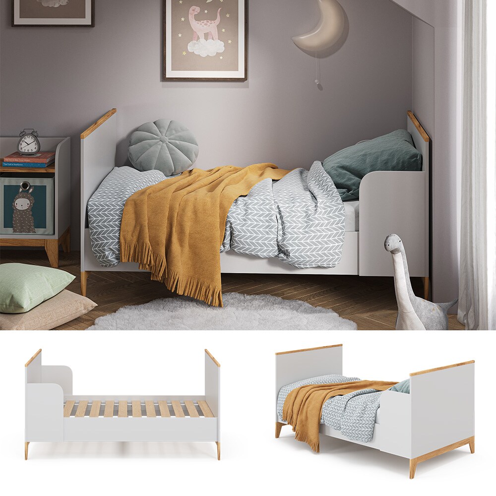 VitaliSpa Kinderbett Malia 160x80 wei&szlig; mit Lattenrost, Bett f&uuml;r M&auml;dchen & Jungen - Bild 1