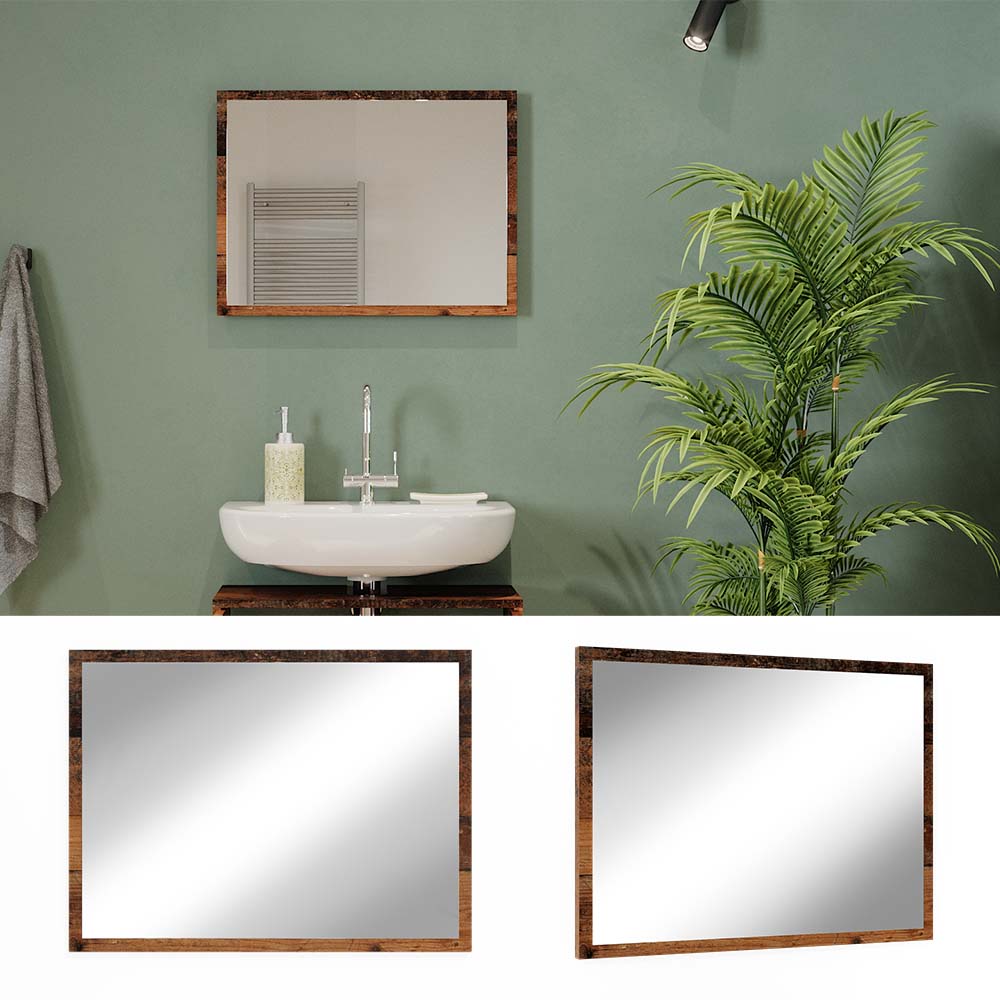 Vicco Badspiegel Wandspiegel Badezimmerspiegel Kiko Old Style 60x45 cm modern Badm&ouml;bel H&auml;ngespiegel Badezimmerm&ouml;bel - Bild 1