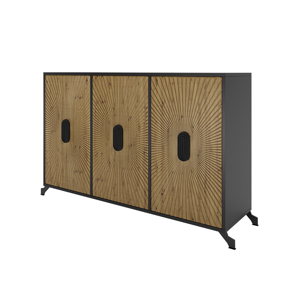 Vicco Sideboard Marokko 140 x 90 cm, Wohnzimmerschrank mit 3 T&uuml;ren & 6 F&auml;cher - Bild 1
