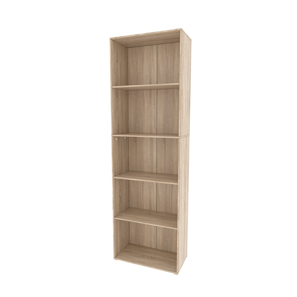 Vicco Bücherregal Bob, 190 x 60 cm, Sonoma, Wohnzimmer Standregal mit 5 Fächern | 04066731269235