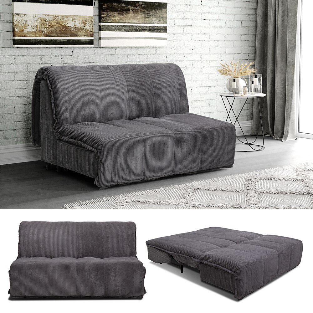 VitaliSpa Schlafsofa mit Bettkasten Malta, Grau, Klappcouch mit Schlaffunktion | 04066731271580