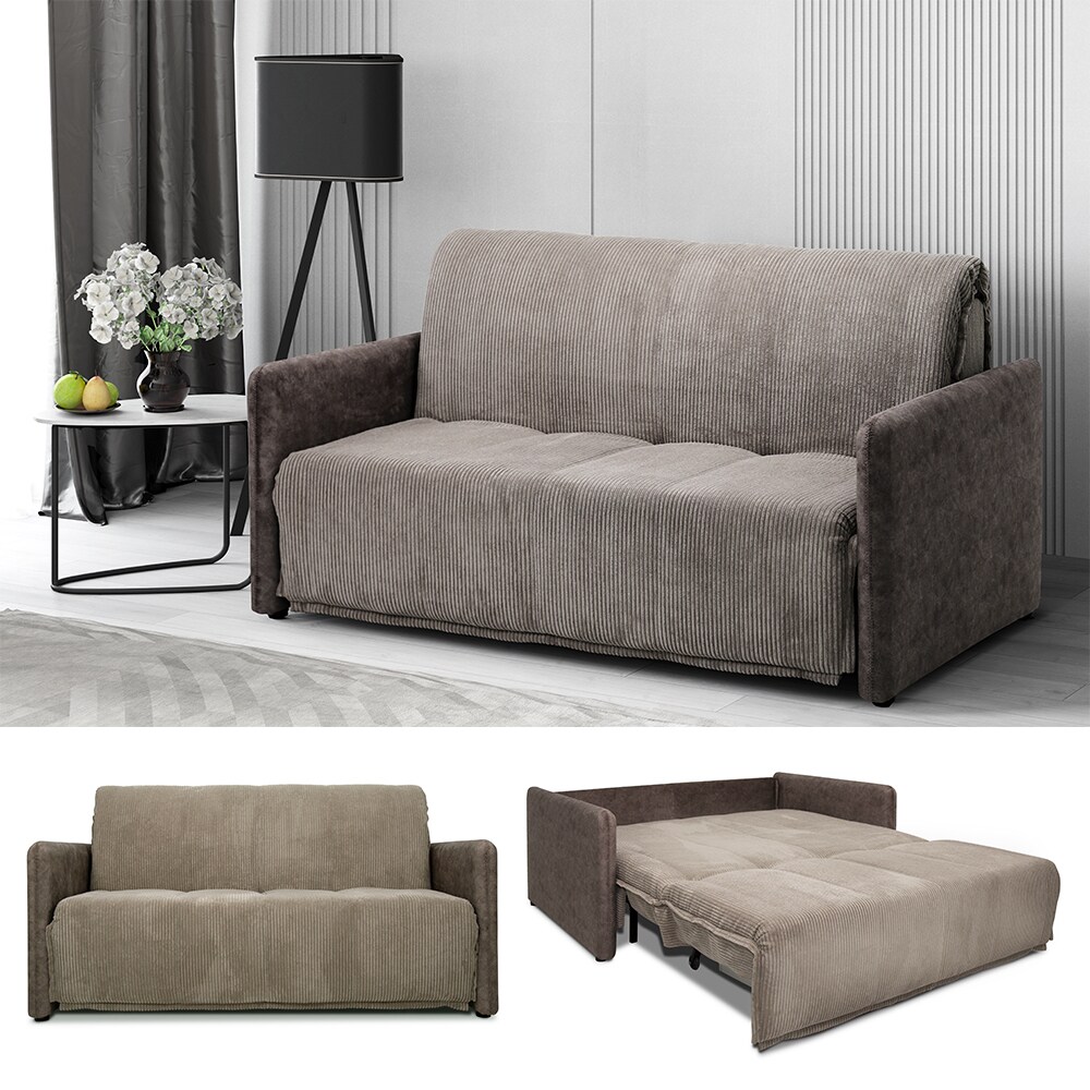 VitaliSpa Schlafsofa mit Bettkasten Brig, Braun, Klappcouch mit Schlaffunktion - Bild 1