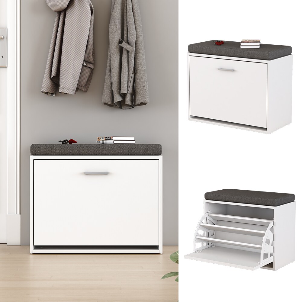 Vicco Schuhbank Kipper Georg Wei&szlig;, 60 x 49,5 cm, Bank mit Kipper und Auflage - Bild 1