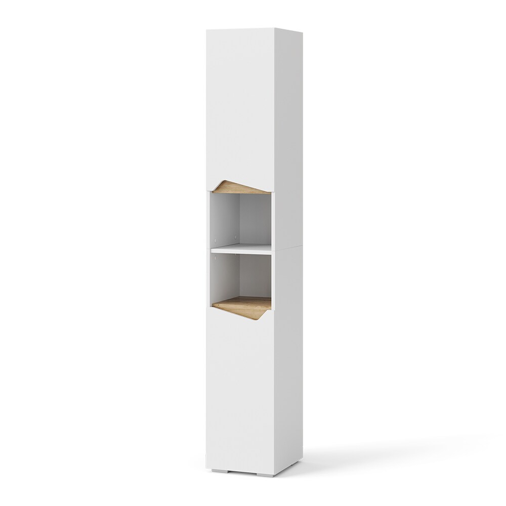 Vicco Hochschrank für Badezimmer Marelle, 30 x 180 cm, Weiß Artisan, Badschrank | 04066731340446
