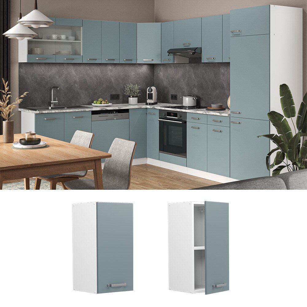 Vicco Hängeschrank Küchenschrank R-Line Solid Weiß Blau Grau 30 cm modern
