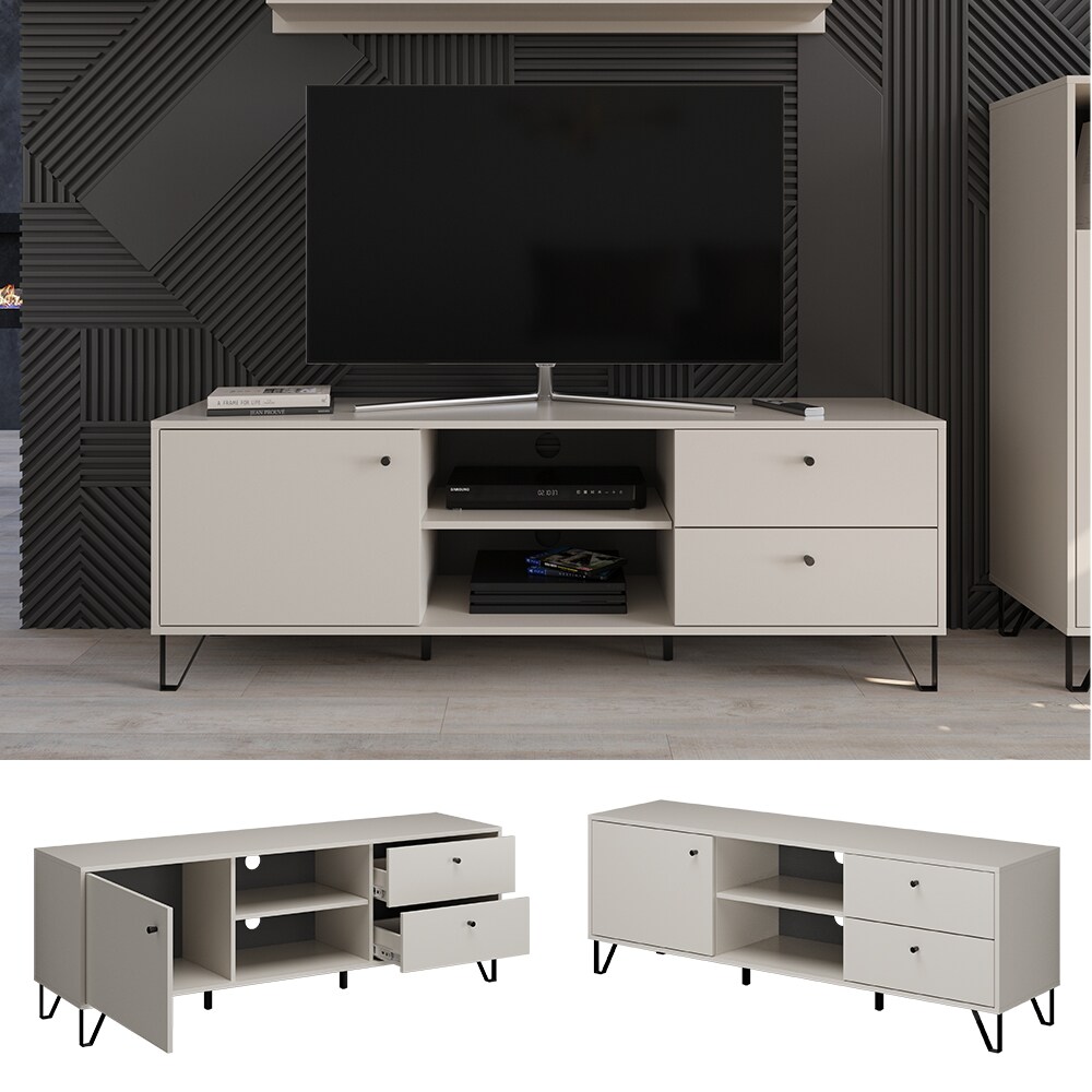 Vicco Lowboard Aldo Cashmere 160 x 55 cm Wohnzimmer 3 Schubladen - Bild 1