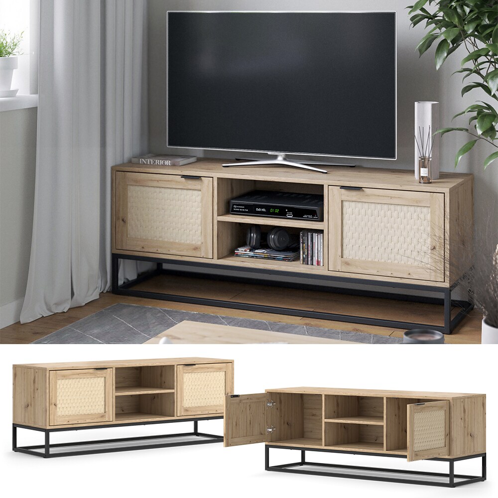 Vicco Lowboard Natal Eiche 140 x 52 cm 2 Türen | 04066731401390