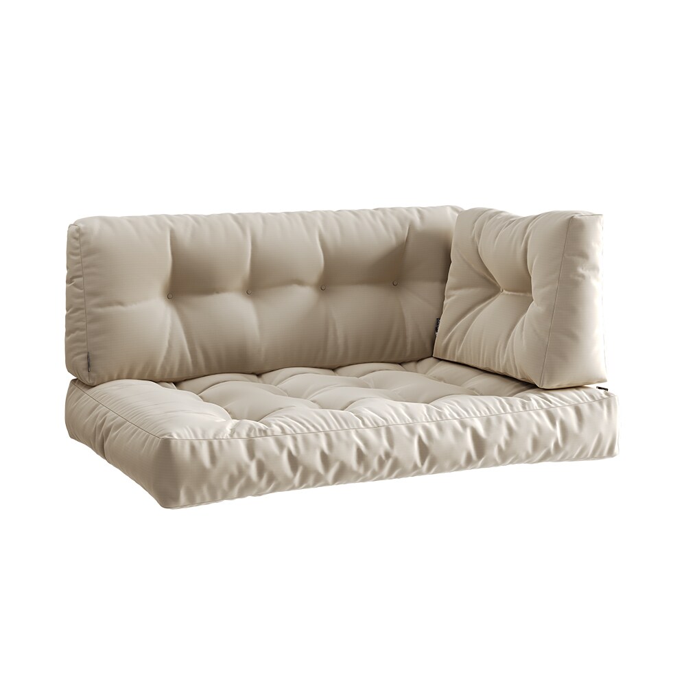 Vicco Palettenkissen-Set Ohio Sandfarben 3 Teile - Bild 1