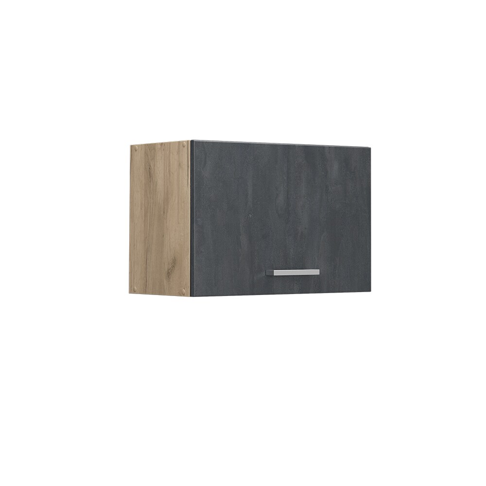Vicco Hängeschrank R-Line Schwarz Beton Eiche 60 cm flach