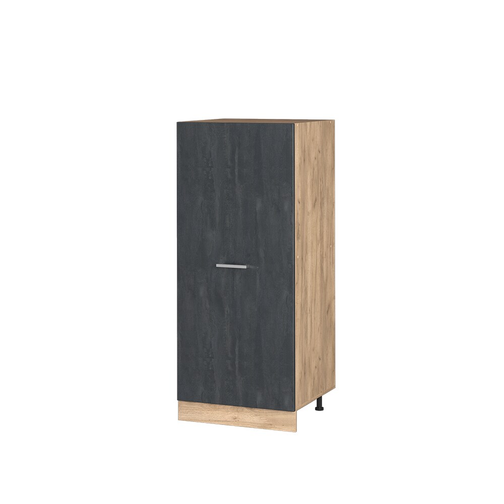Vicco Vorratsschrank R-Line Schwarz Beton Eiche 60 cm große Tür