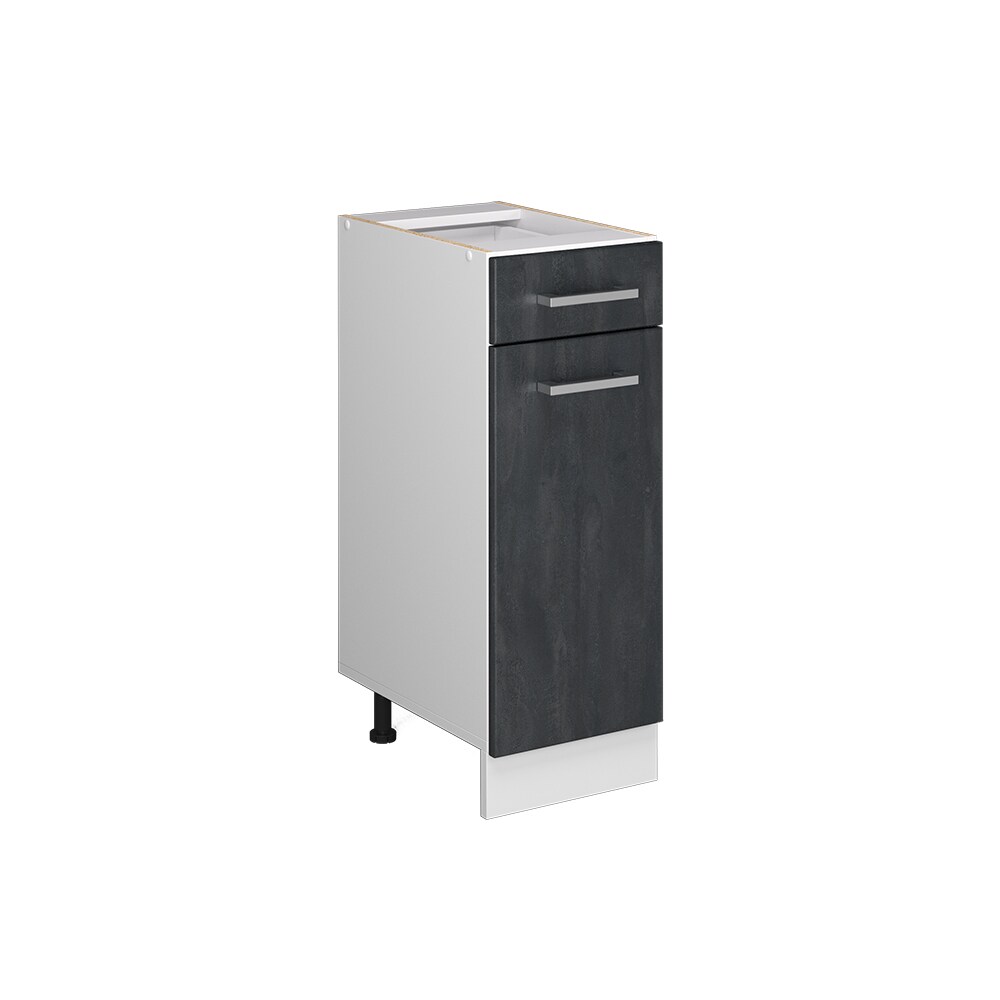 Vicco Schubunterschrank R-Line Schwarz Beton Wei&szlig; 30 cm ohne Arbeitsplatte - Bild 1