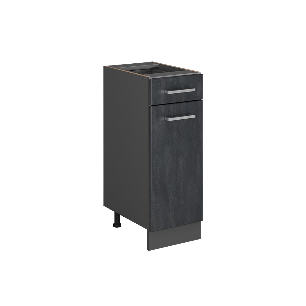 Vicco Schubunterschrank R-Line Schwarz Beton Anthrazit 30 cm ohne Arbeitsplatte