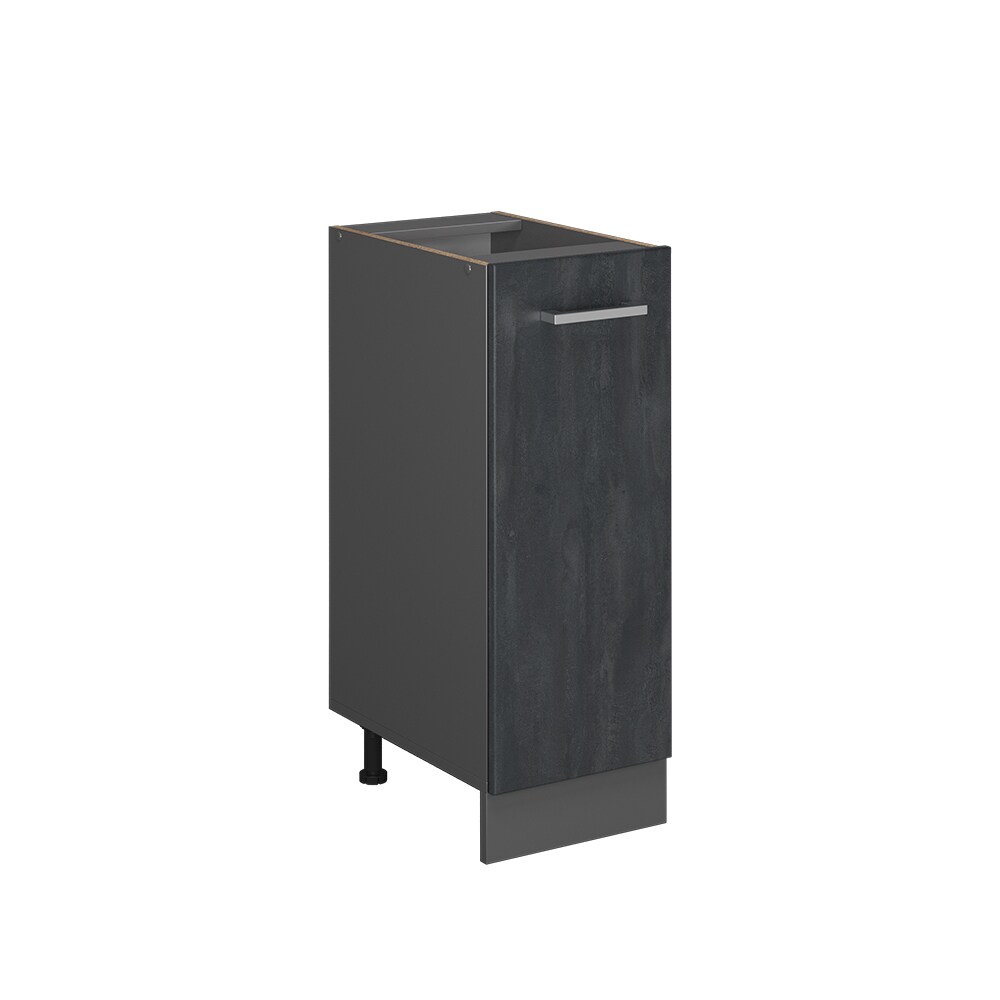 Vicco Apothekerunterschrank R-Line Schwarz Beton Anthrazit 30 cm ohne Arbeitsplatte