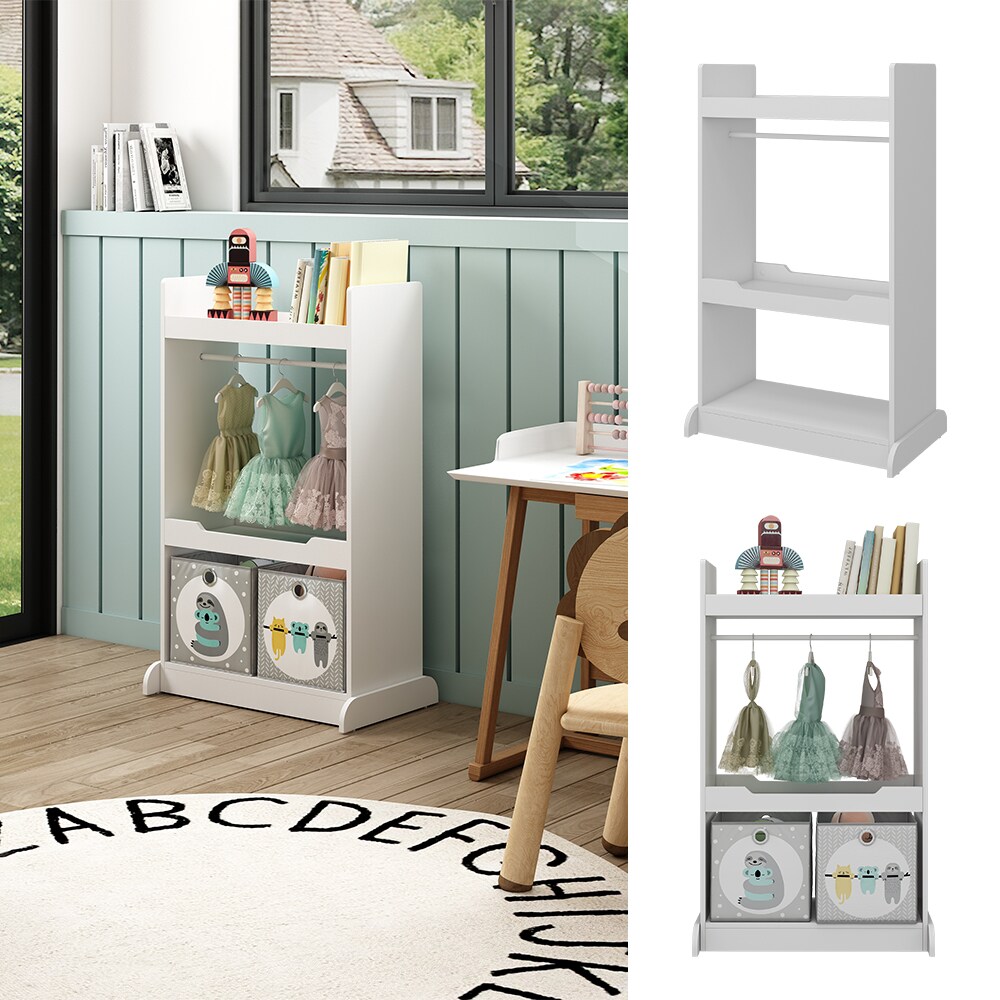 Vicco Kinderkleiderschrank Conny Weiß 67 x 110 cm mit Kleiderstange | 04066731446209