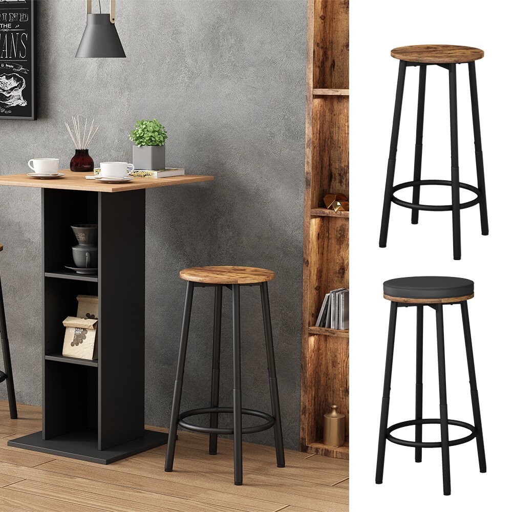Vicco Barhocker Edmonton Eiche rustikal 31,5 x 64 cm 2er Set