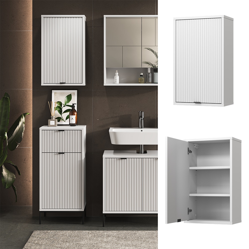 Vicco H&auml;ngeschrank Eliza Wei&szlig; 40 x 65 cm mit T&uuml;r - Bild 1