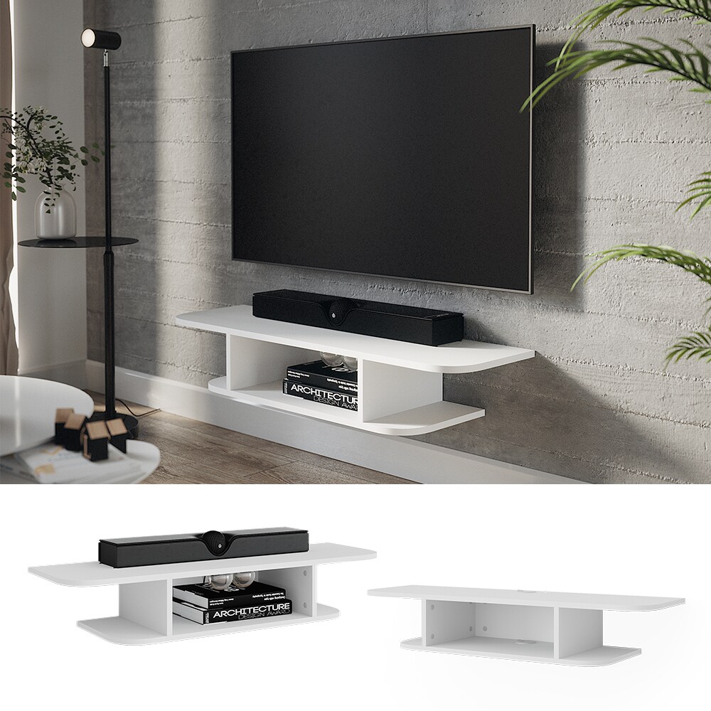 Vicco CD-Regal Lorio Weiß 105 x 18,2 cm offene Fächer | 04066731446889